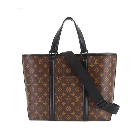 Louis Vuitton Macassar Weekend Tote PM Shoulder Bag Black - Picture 1 of 7